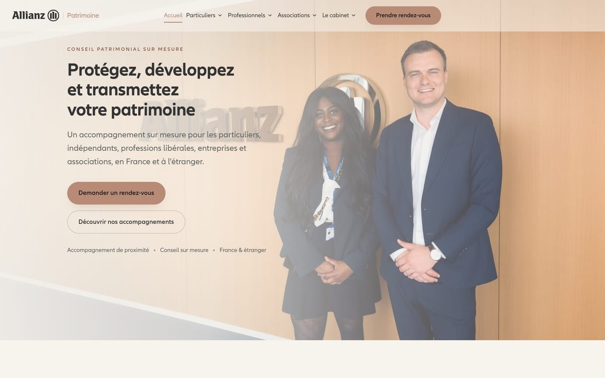 Allianz Patrimoine & Protection Sociale — Site vitrine