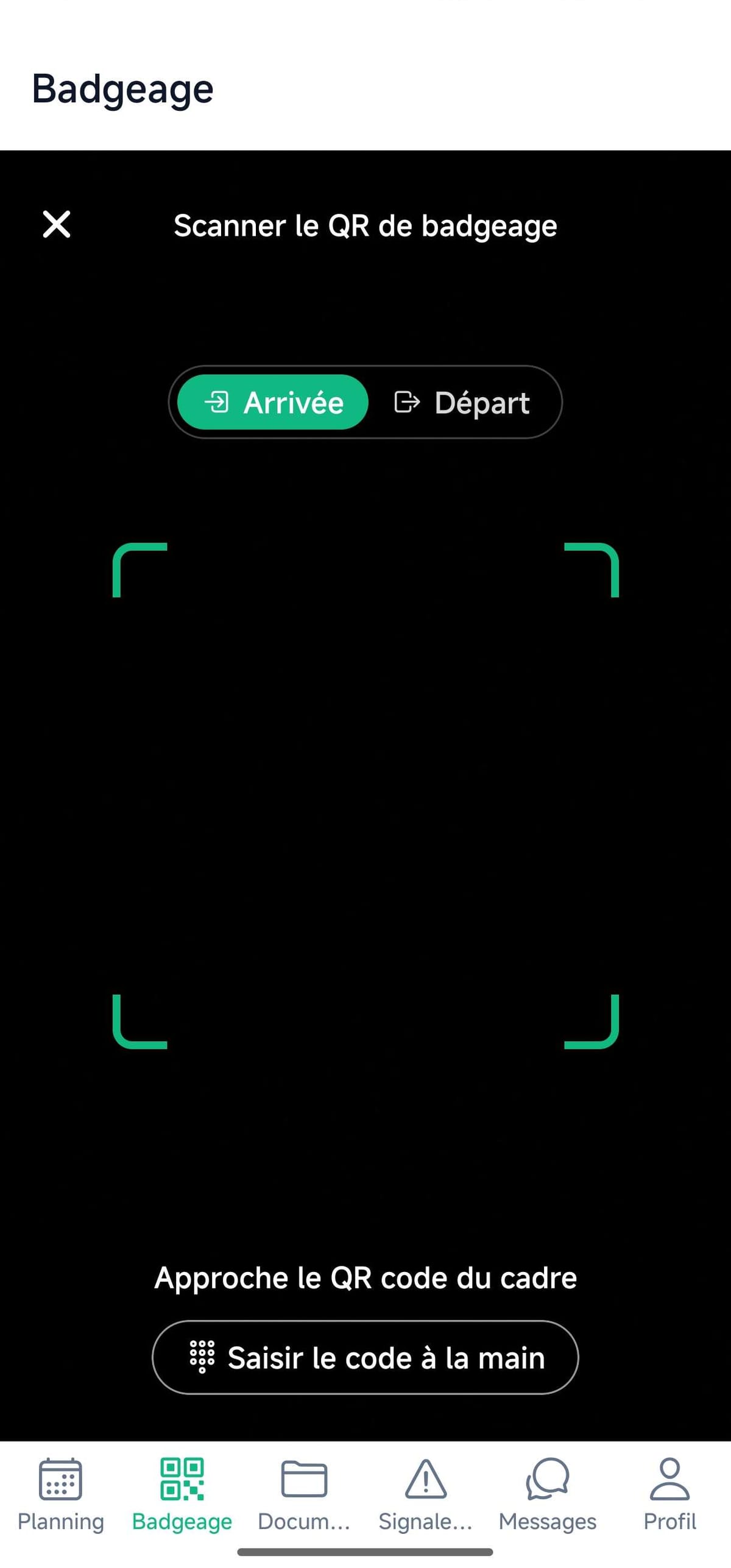 Badgeage là où le réseau ne passe pas — Application mobile