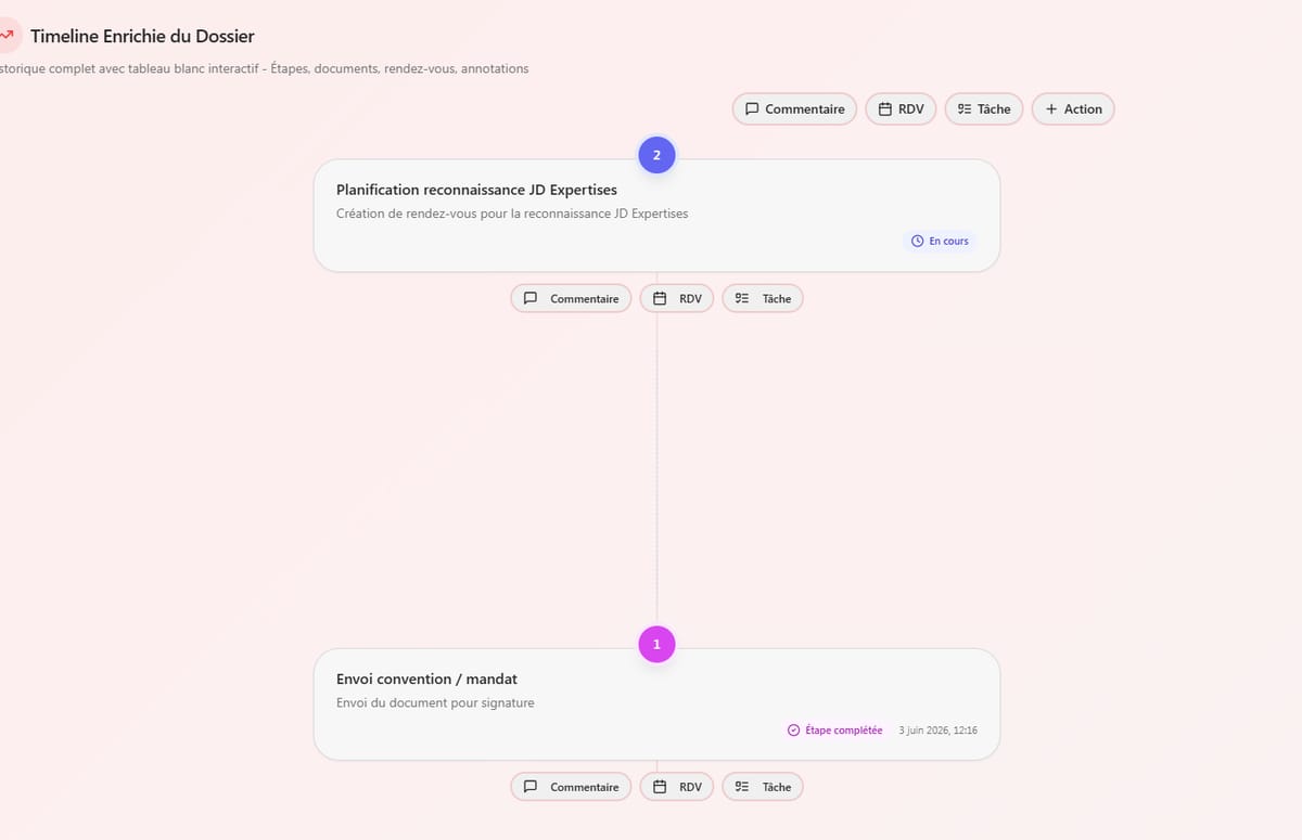 CRM JD Expertises — Automatisation