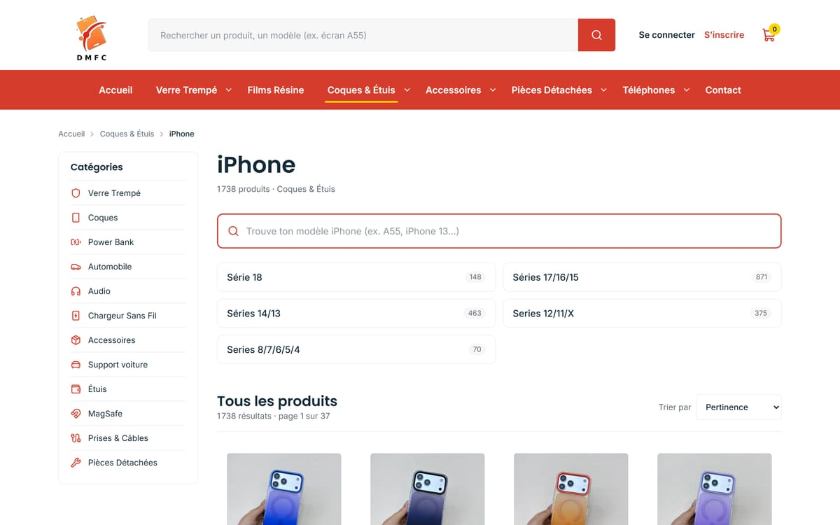 Une recherche qui pardonne les fautes — IA intégrée