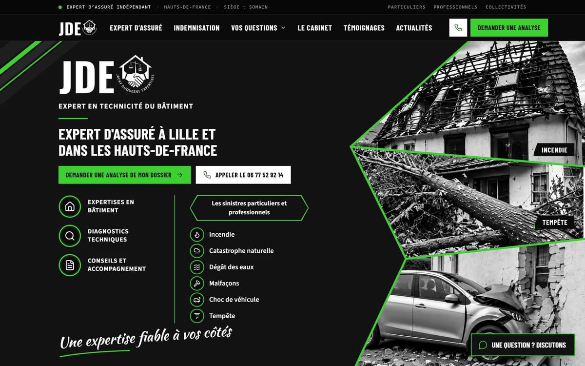 JD Expertises — Site vitrine